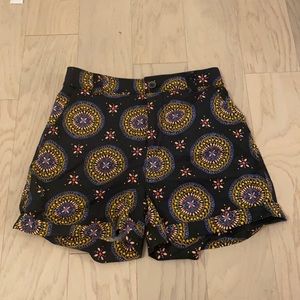 ANTHROPOLOGIE SHORTS MEAVE COLLECTION BOHO PAISLEY